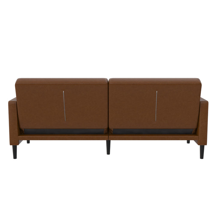 DHP Farnsworth Upholstered Futon Sofa - Camel