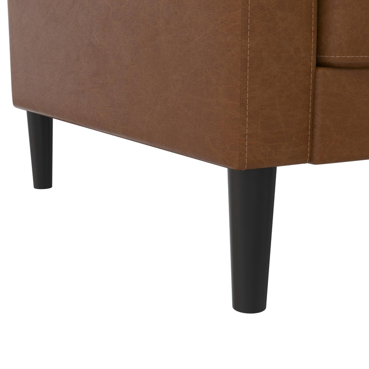 Farnsworth Futon - Camel Faux Leather