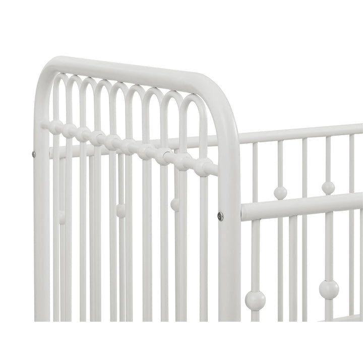 Monarch Hill Ivy Metal Crib Adjusts to 3 Different Heights - White