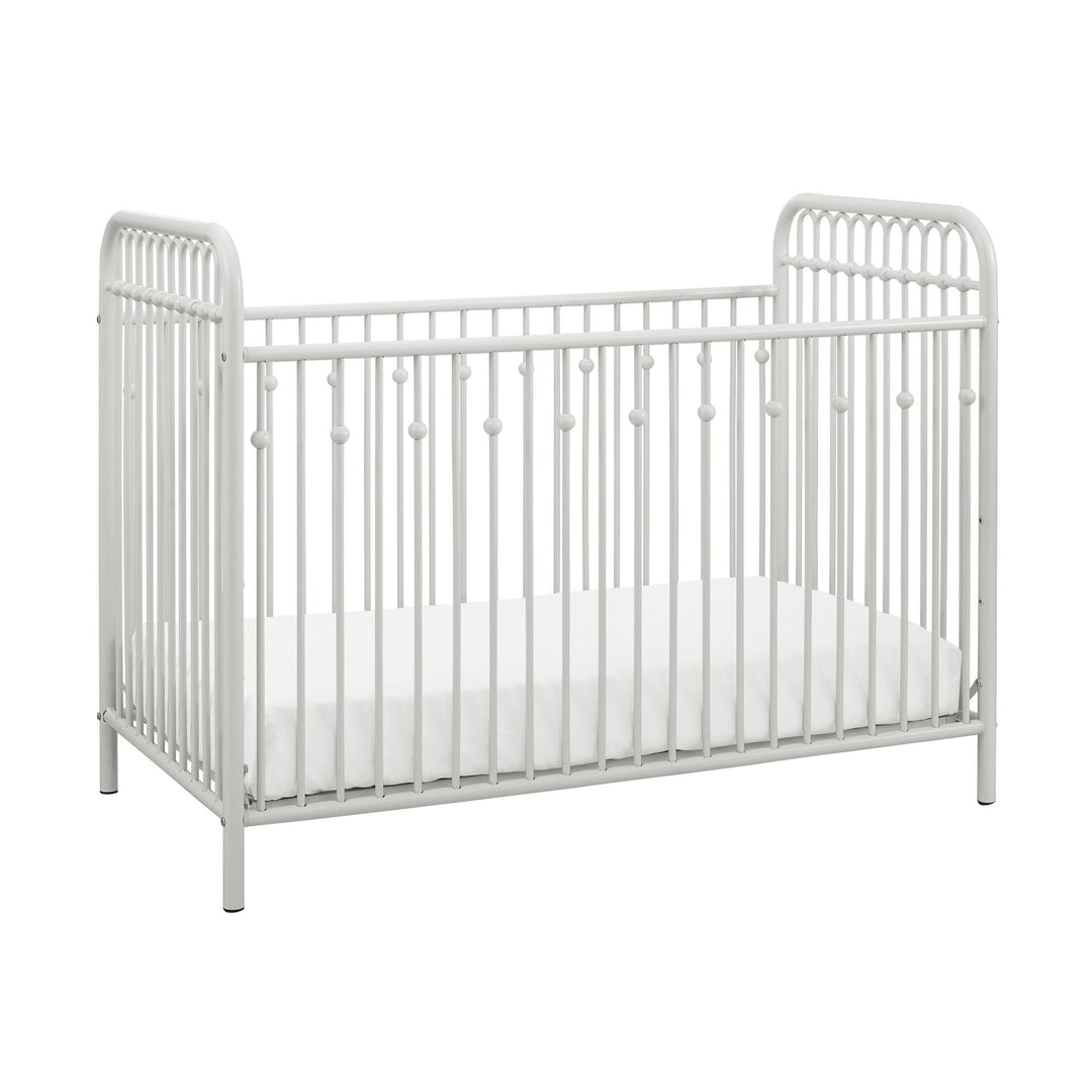 Monarch Hill Ivy Metal Crib Adjusts to 3 Different Heights - White