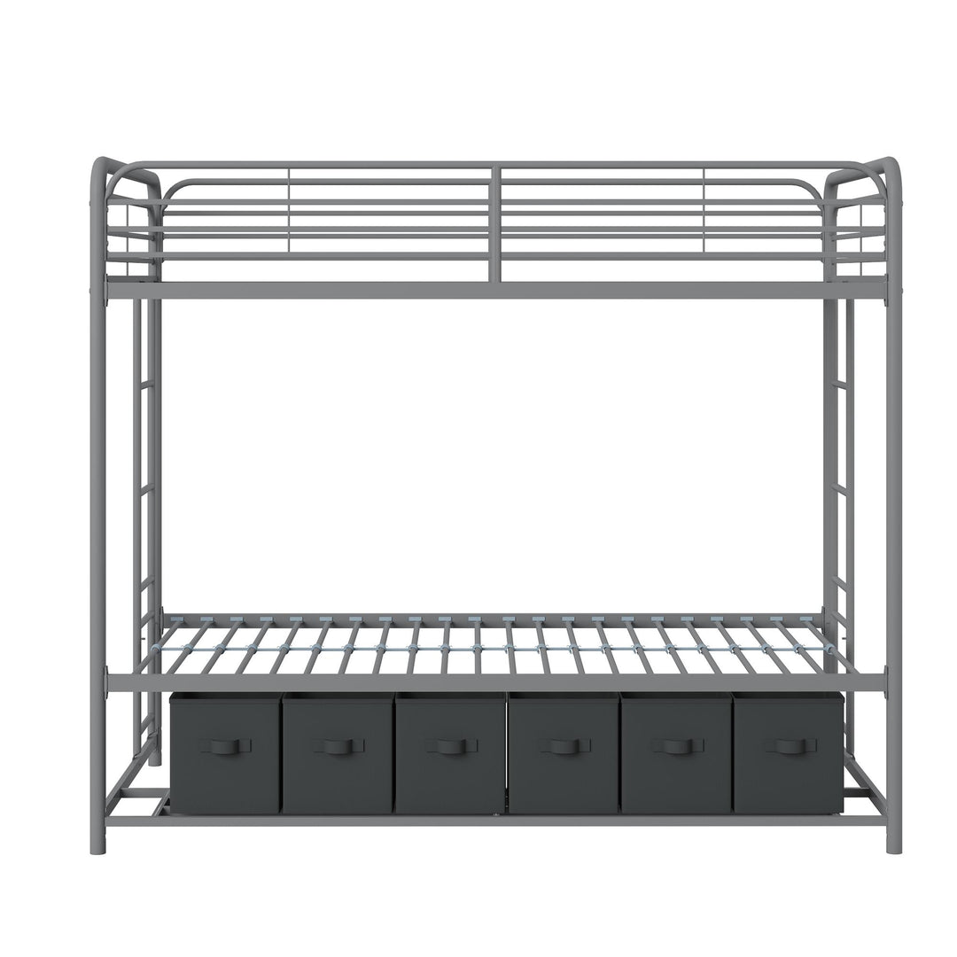 Durable metal bunk for kids -  Silver 