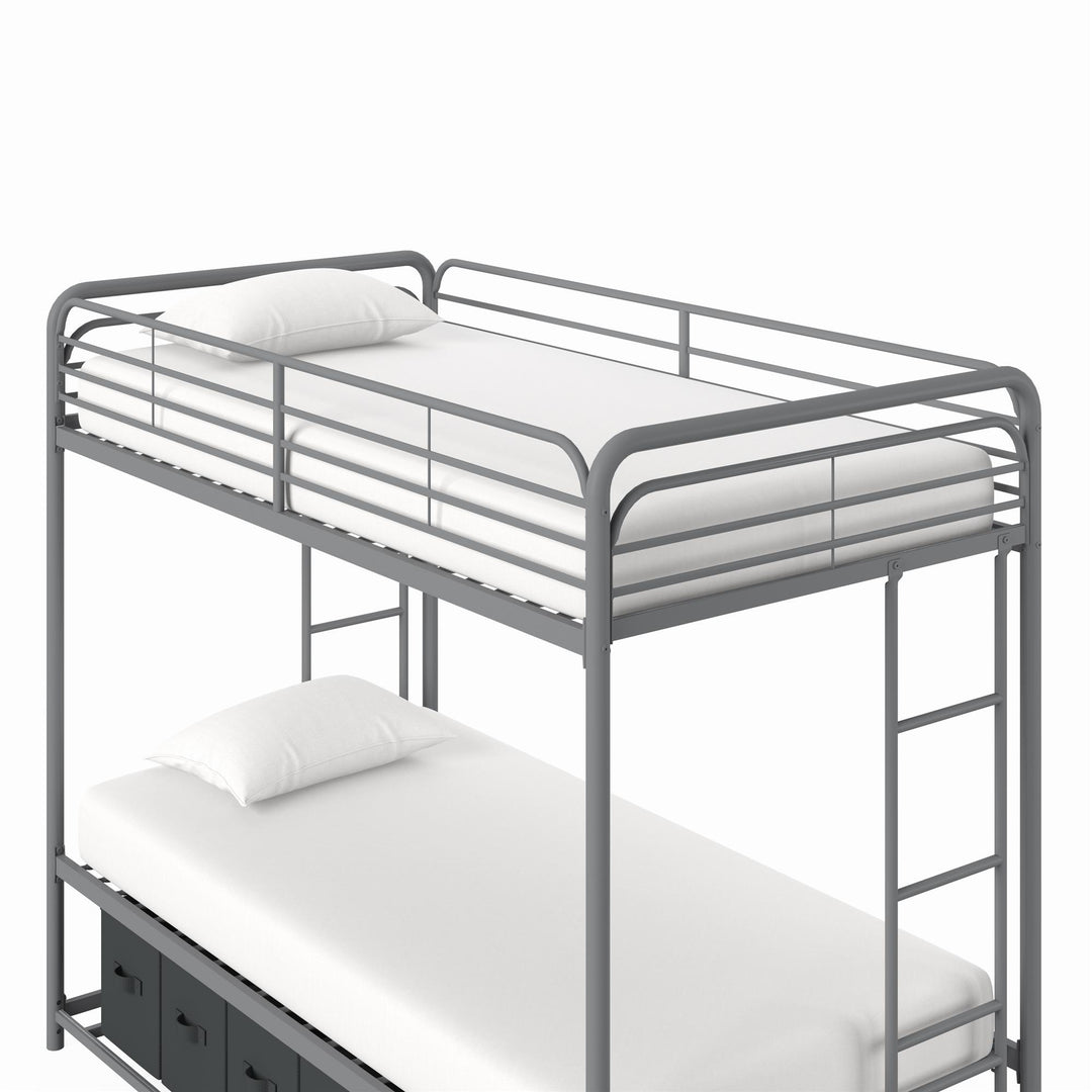 Travis bed with easy access ladder -  Silver 