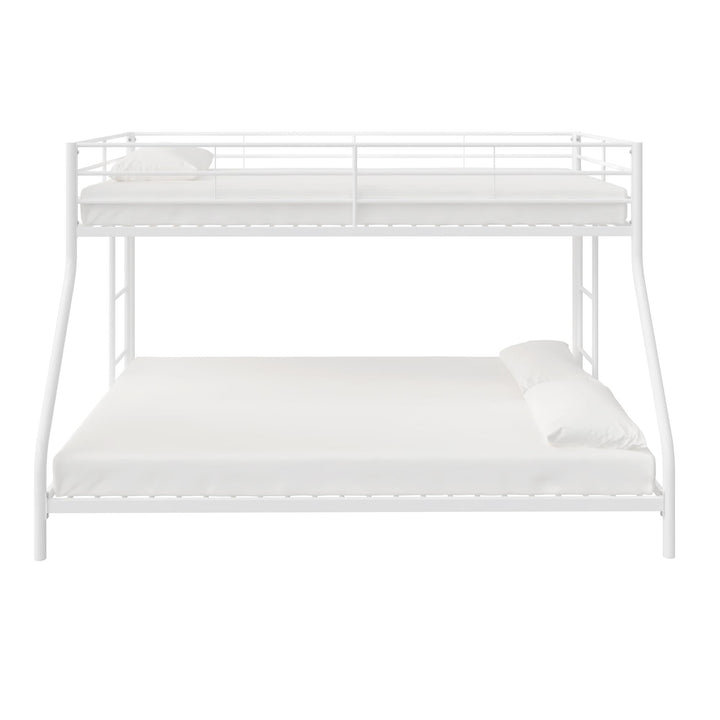 bunk bed frame twin over full - White - Twin-Over-Full