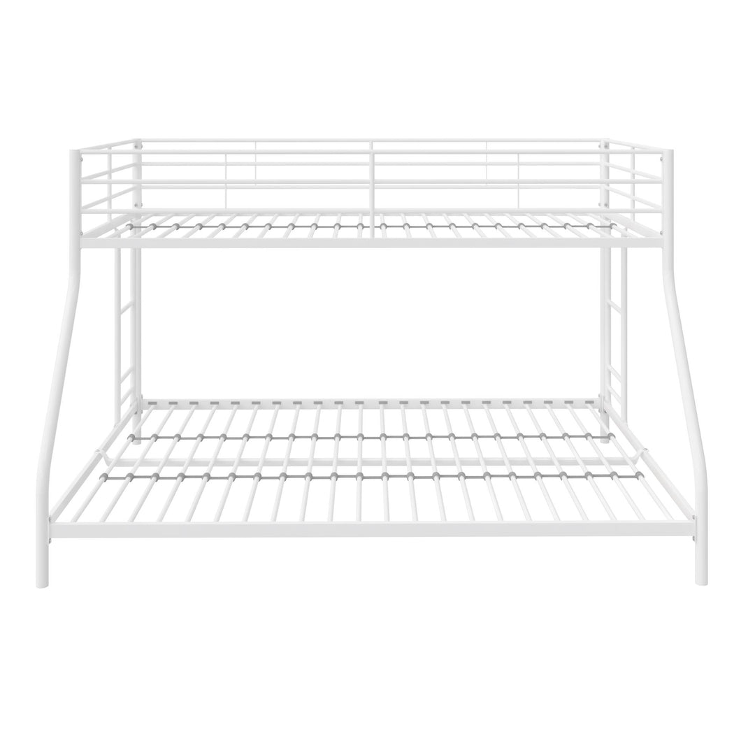 twin over full metal bunk beds - White - Twin-Over-Full