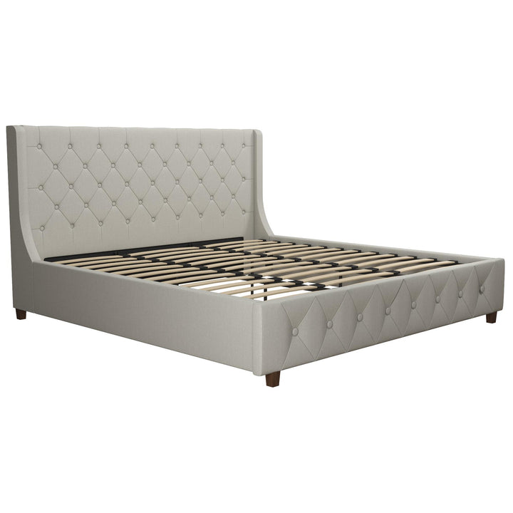 Mercer Upholstered Bed - Light Gray - King