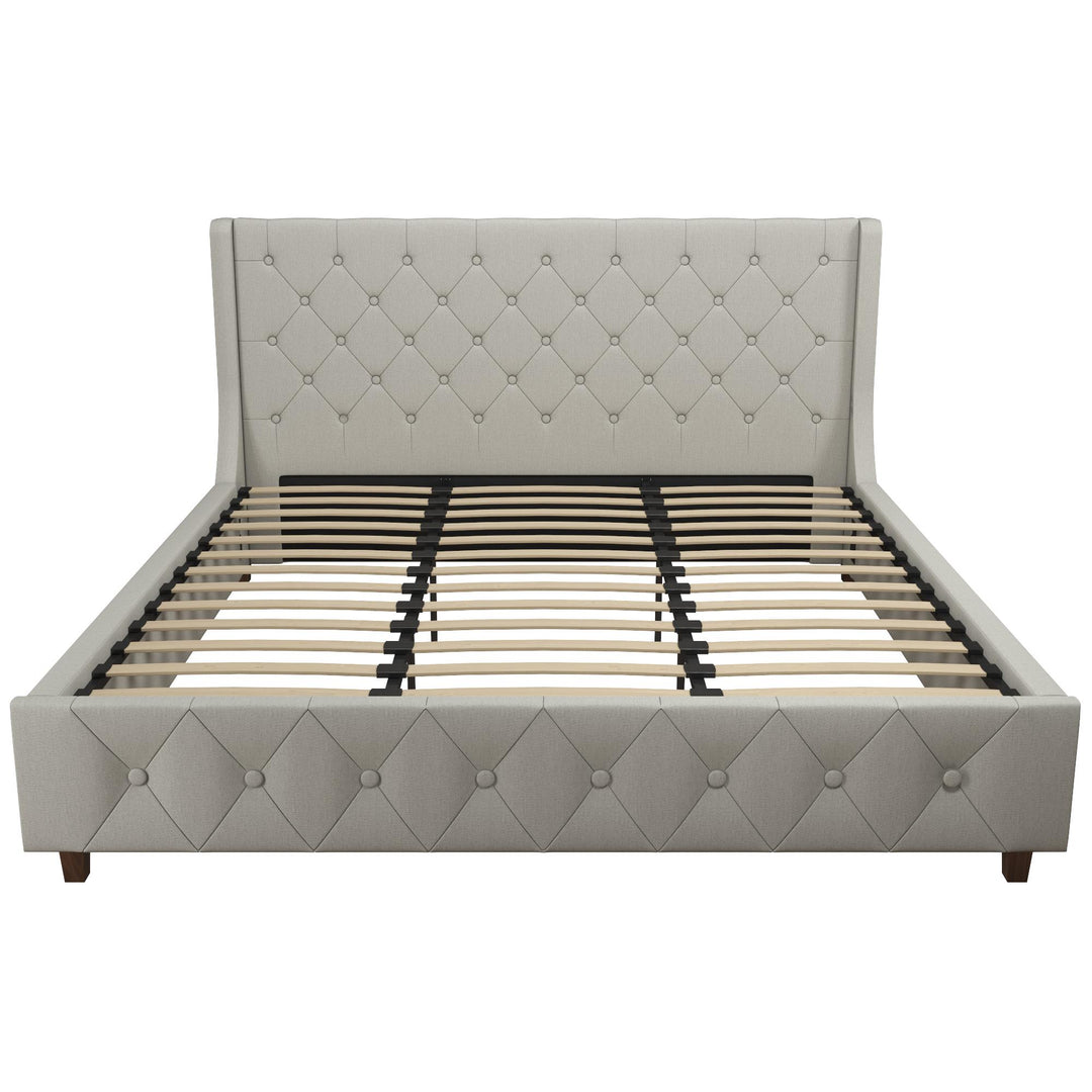 Mercer Upholstered Bed - Light Gray - King