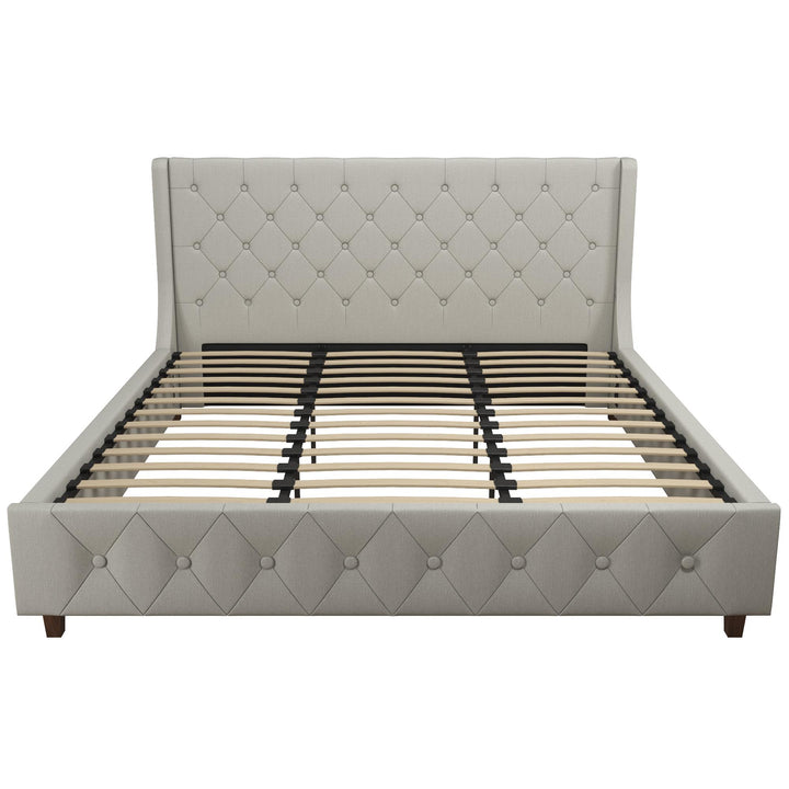 Mercer Upholstered Bed - Light Gray - King