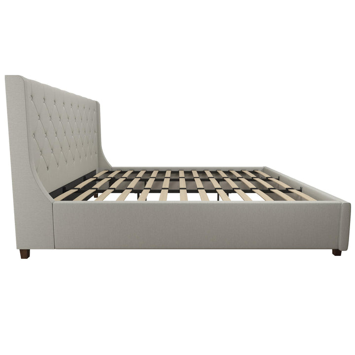 Mercer Upholstered Bed - Light Gray - King
