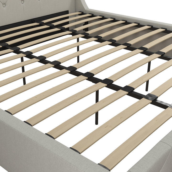 Mercer Upholstered Bed - Light Gray - King