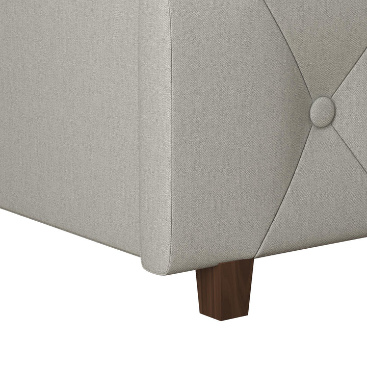 Mercer Upholstered Bed - Light Gray - King