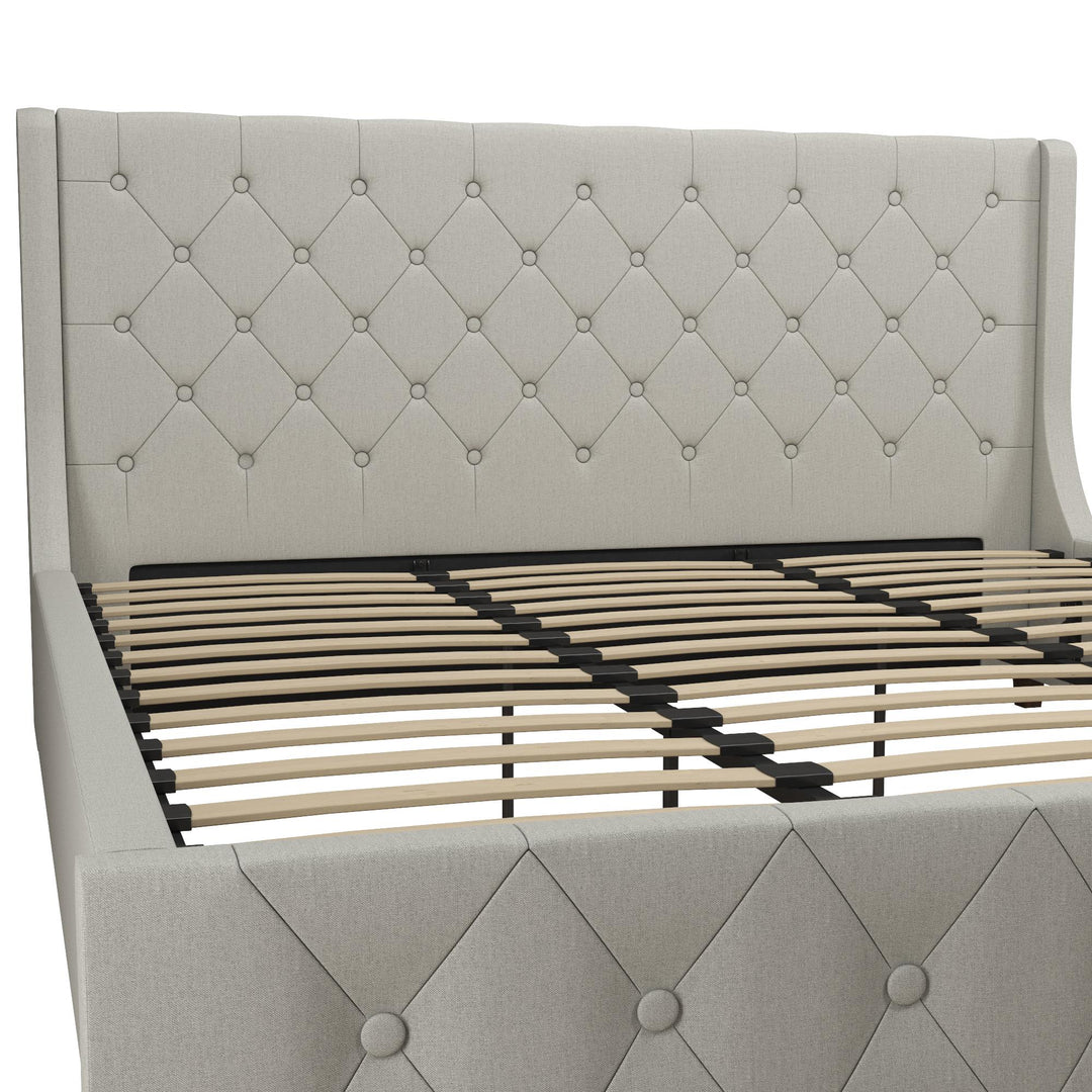 Mercer Upholstered Bed - Light Gray - King