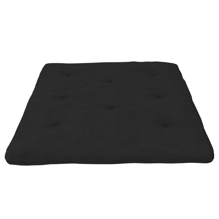 Kali 6 Inch Thermobonded High Density Polyester Fill Futon Mattress - Black - Full
