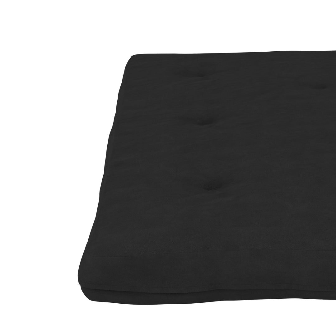 Kali 6 Inch Thermobonded High Density Polyester Fill Futon Mattress - Black - Full