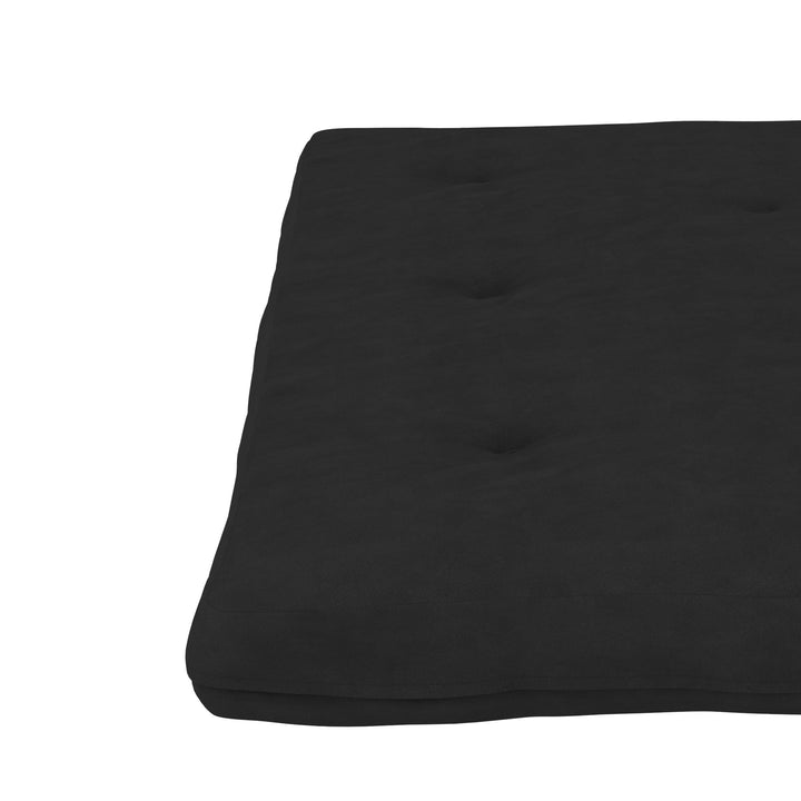 Kali 6 Inch Thermobonded High Density Polyester Fill Futon Mattress - Black - Full