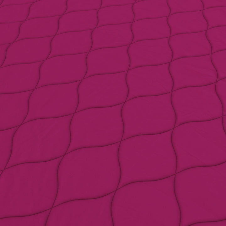 Dana 6 Inch Quilted Mattress with Removable Cover and Thermobonded Polyester Fill - Pink - Full