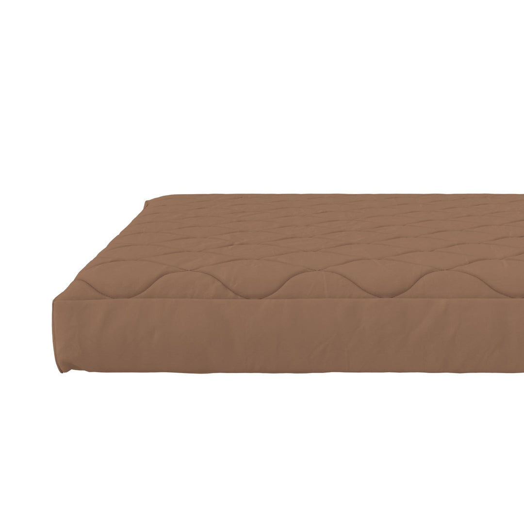 Dana 6 Inch Quilted Mattress with Removable Cover and Thermobonded Polyester Fill - Tan - Full