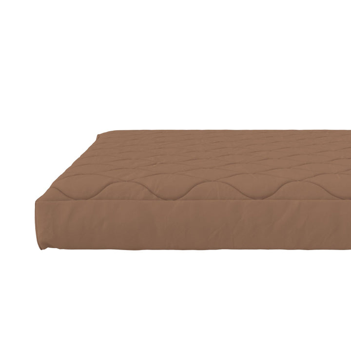 Dana 6 Inch Quilted Mattress with Removable Cover and Thermobonded Polyester Fill - Tan - Full