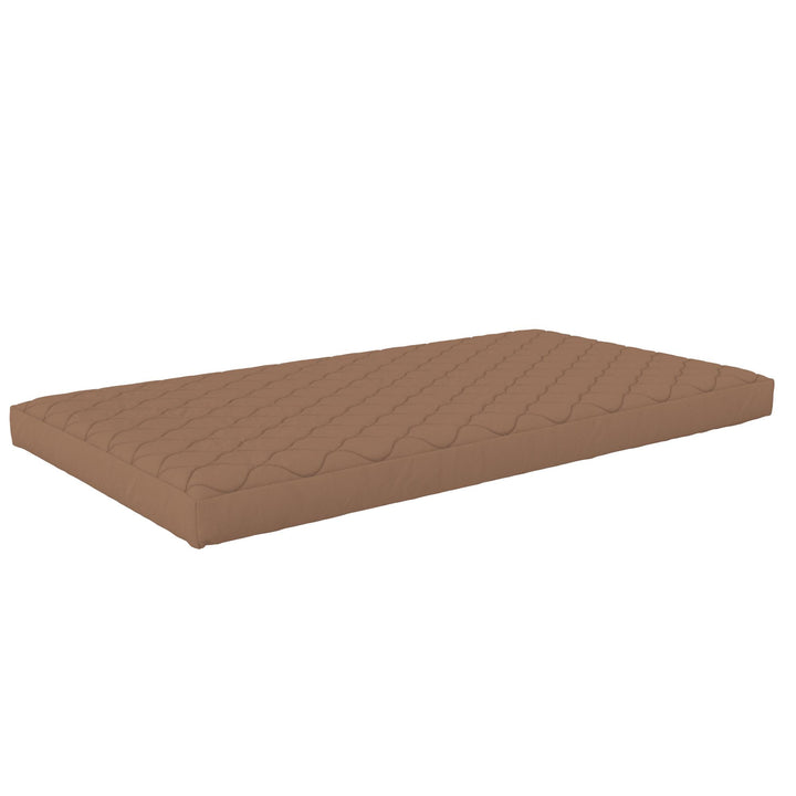 Dana 6 Inch Quilted Mattress with Removable Cover and Thermobonded Polyester Fill - Tan - Full