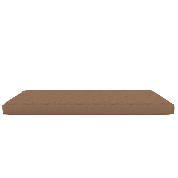 Dana 6 Inch Quilted Mattress with Removable Cover and Thermobonded Polyester Fill - Tan - Full