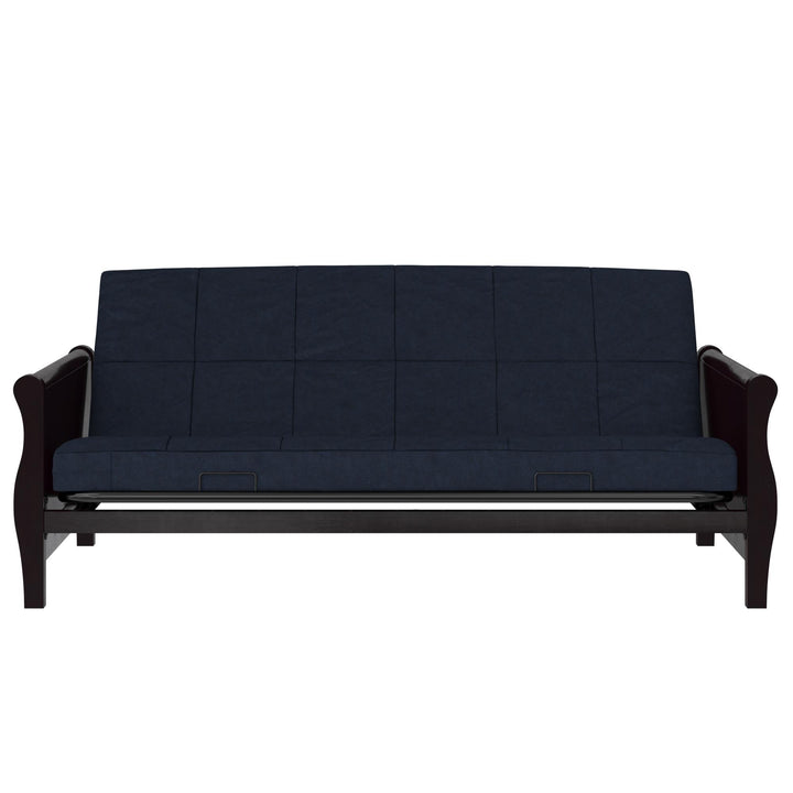 Willow 6 Inch Full Size Quilted Microfiber Futon Mattress - Blue - Full