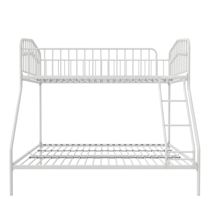 Bunk bed with secured slats -  White 