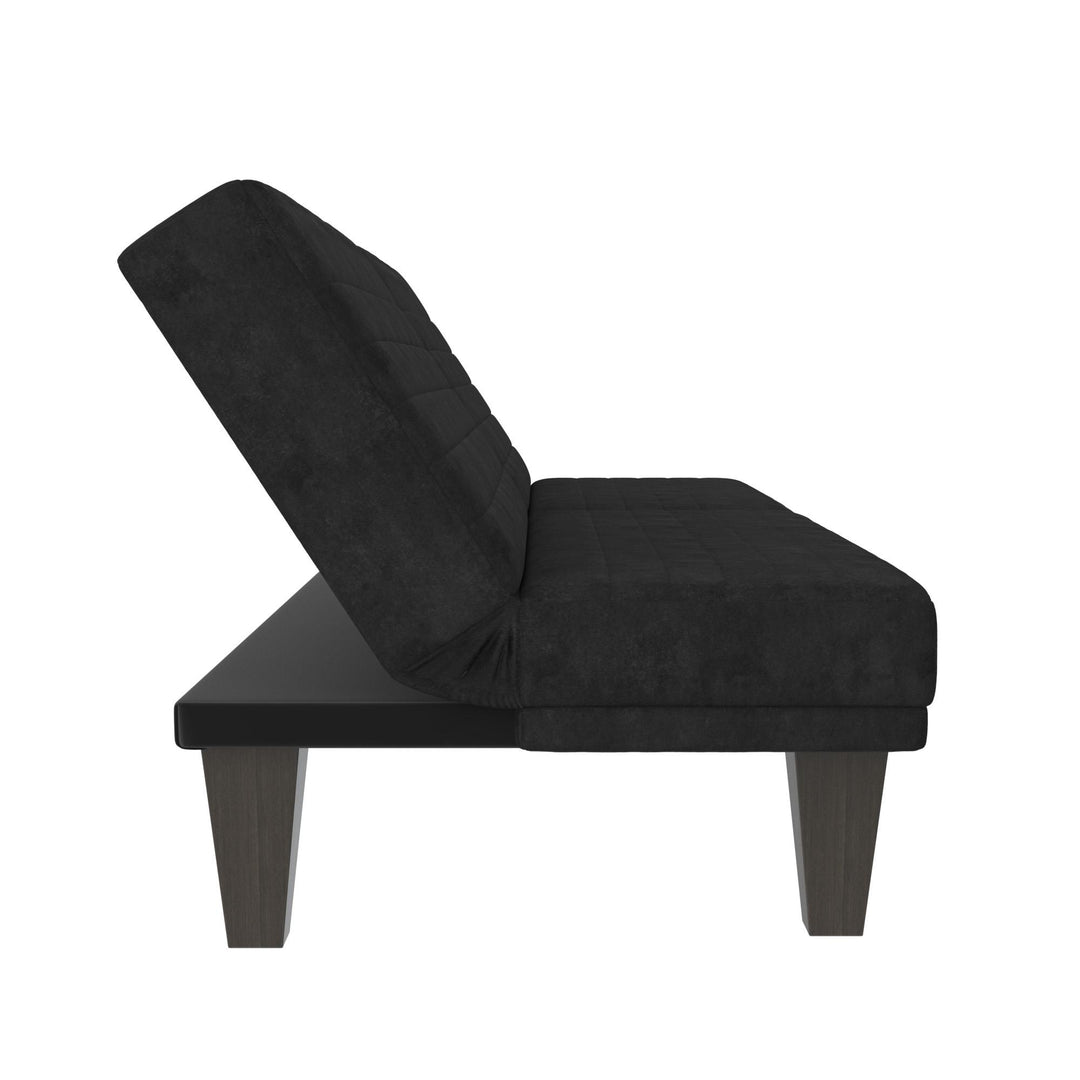 Dillan Upholstered Futon for Living Room -  Black