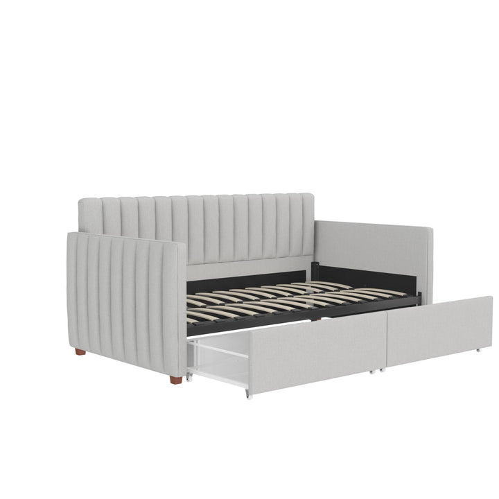 Brittany Daybed with Storage Drawers - Gray - Twin