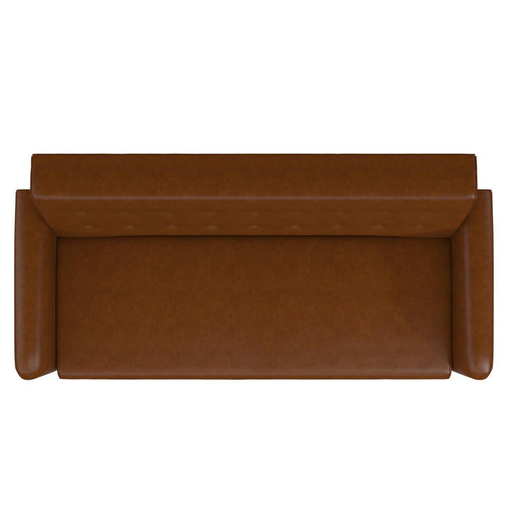 Stevie Futon - Camel Faux Leather