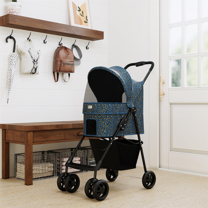 User reviews on Kaya foldable pet stroller -  Blue Cheetah