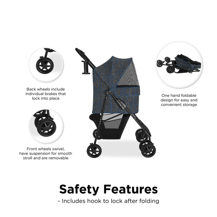 Suitable pets for Kaya stroller -  Blue Cheetah
