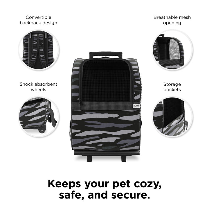Kaya brand pet travel solutions -  Black Camouflage
