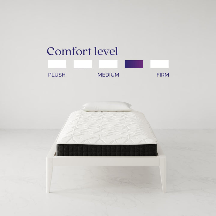 Easy-flip 8 inch mattress -  White - Twin