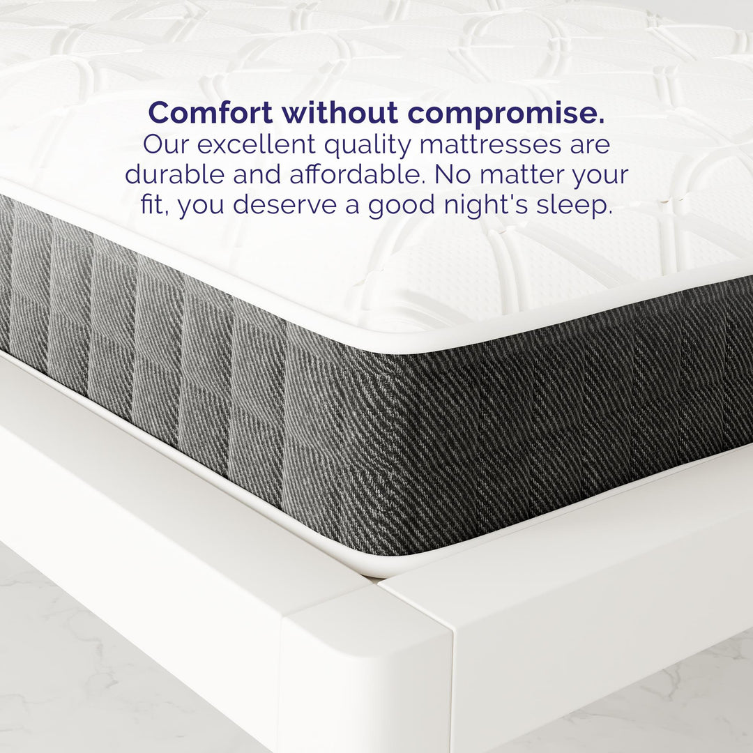 Durable 8 inch bed solution -  White - Twin