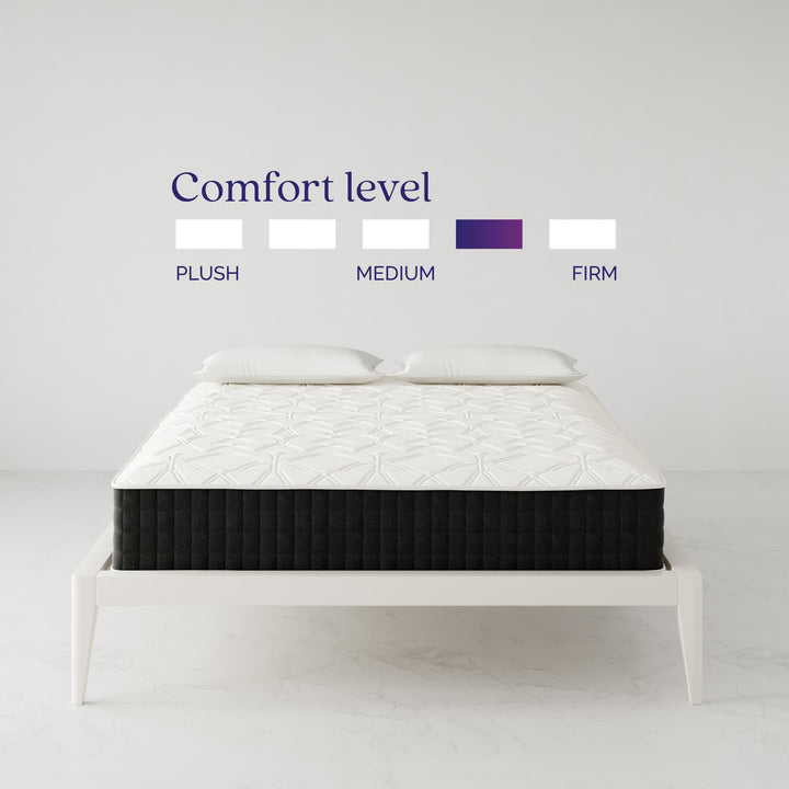 Contour Comfort 12 Inch Tight-Top Mattress with Independantly Encased Coils - White - Full