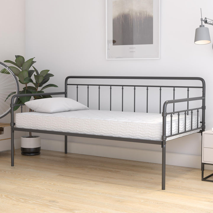 6 Inch Thermobonded High Density Polyester Fill Mattress - White - Twin