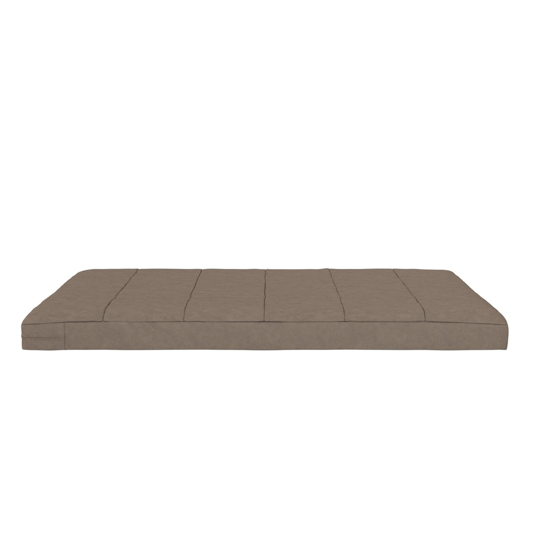 Willow 6 Inch Full Size Quilted Microfiber Futon Mattress - Tan - Full