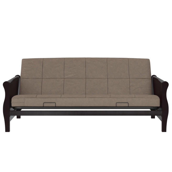 Willow 6 Inch Full Size Quilted Microfiber Futon Mattress - Tan - Full