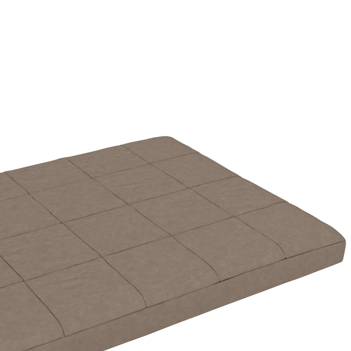 Willow 6 Inch Full Size Quilted Microfiber Futon Mattress - Tan - Full