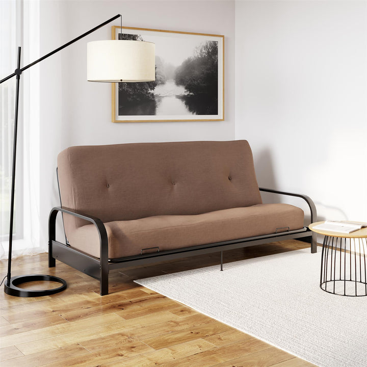 Carson 8 Inch Thermobonded High Density Polyester Fill Futon Mattress - Tan - Full