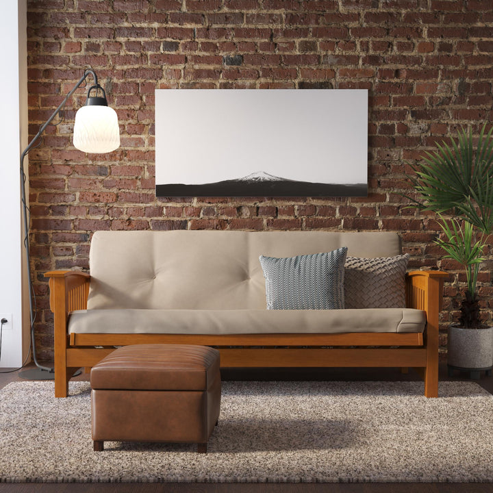 Kali 6 Inch Thermobonded High Density Polyester Fill Futon Mattress - Tan - Full