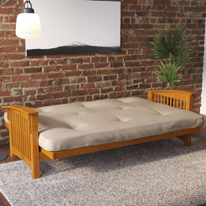 Kali 6 Inch Thermobonded High Density Polyester Fill Futon Mattress - Tan - Full