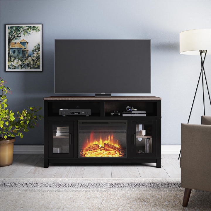 Electric Fireplace TV Stand for TVs up to 60 Inch -  Black