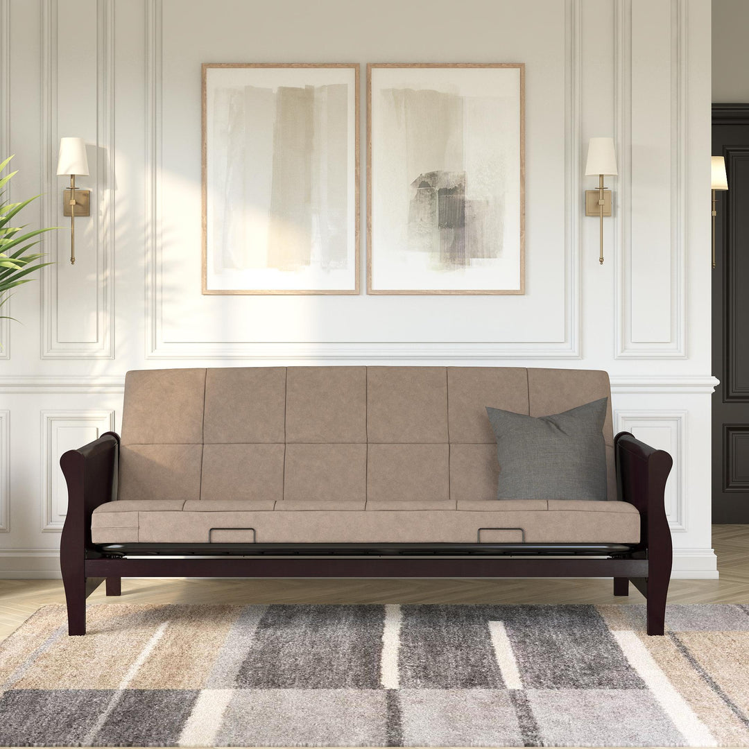 Lexi 6 Inch Quilted Futon Mattress - Tan - Full
