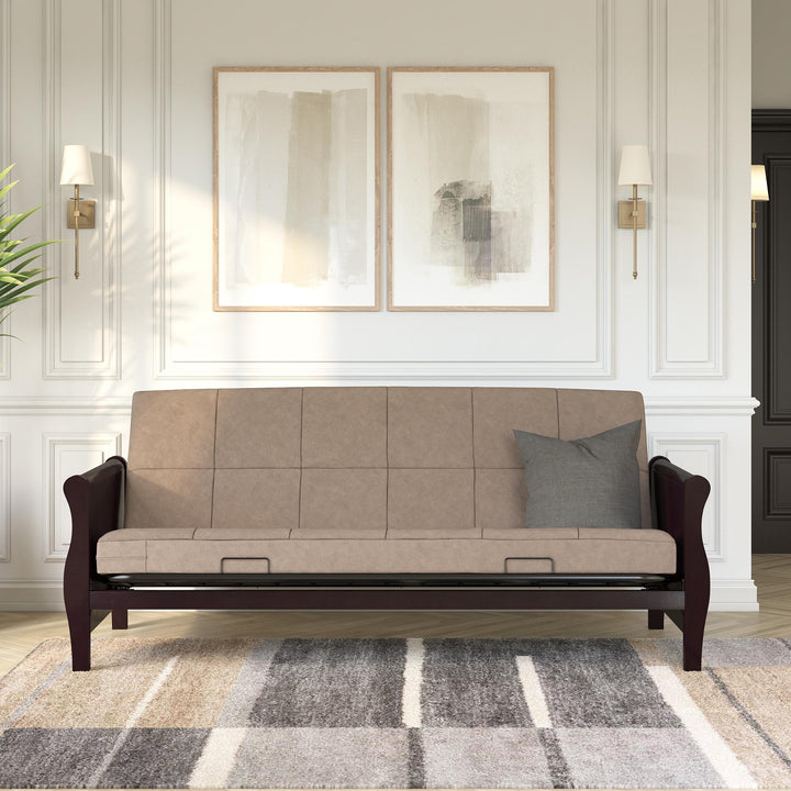 Lexi 6 Inch Quilted Futon Mattress - Tan - Full