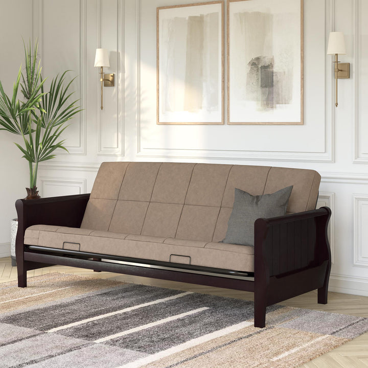 Lexi 6 Inch Quilted Futon Mattress - Tan - Full