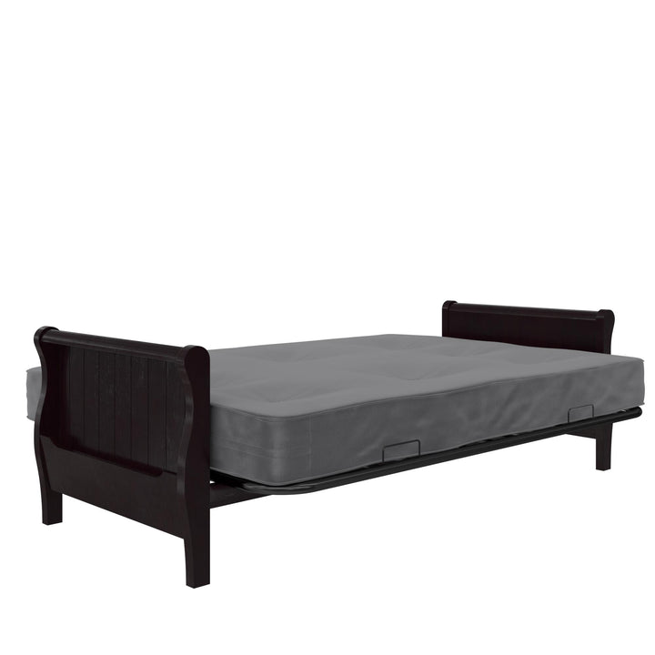 8 inch poly filled futon mattress -  Gray 