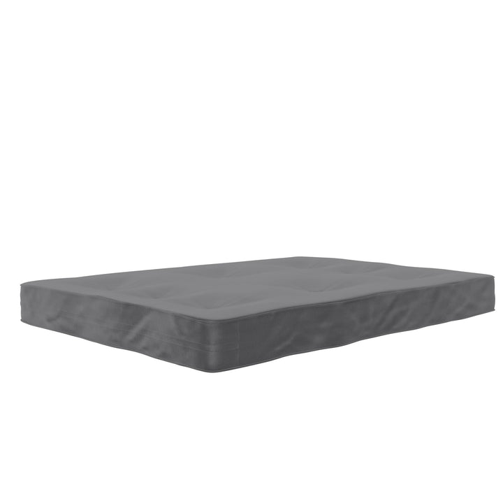 Carson 8 Inch Thermobonded High Density Polyester Fill Futon Mattress - Gray - Full