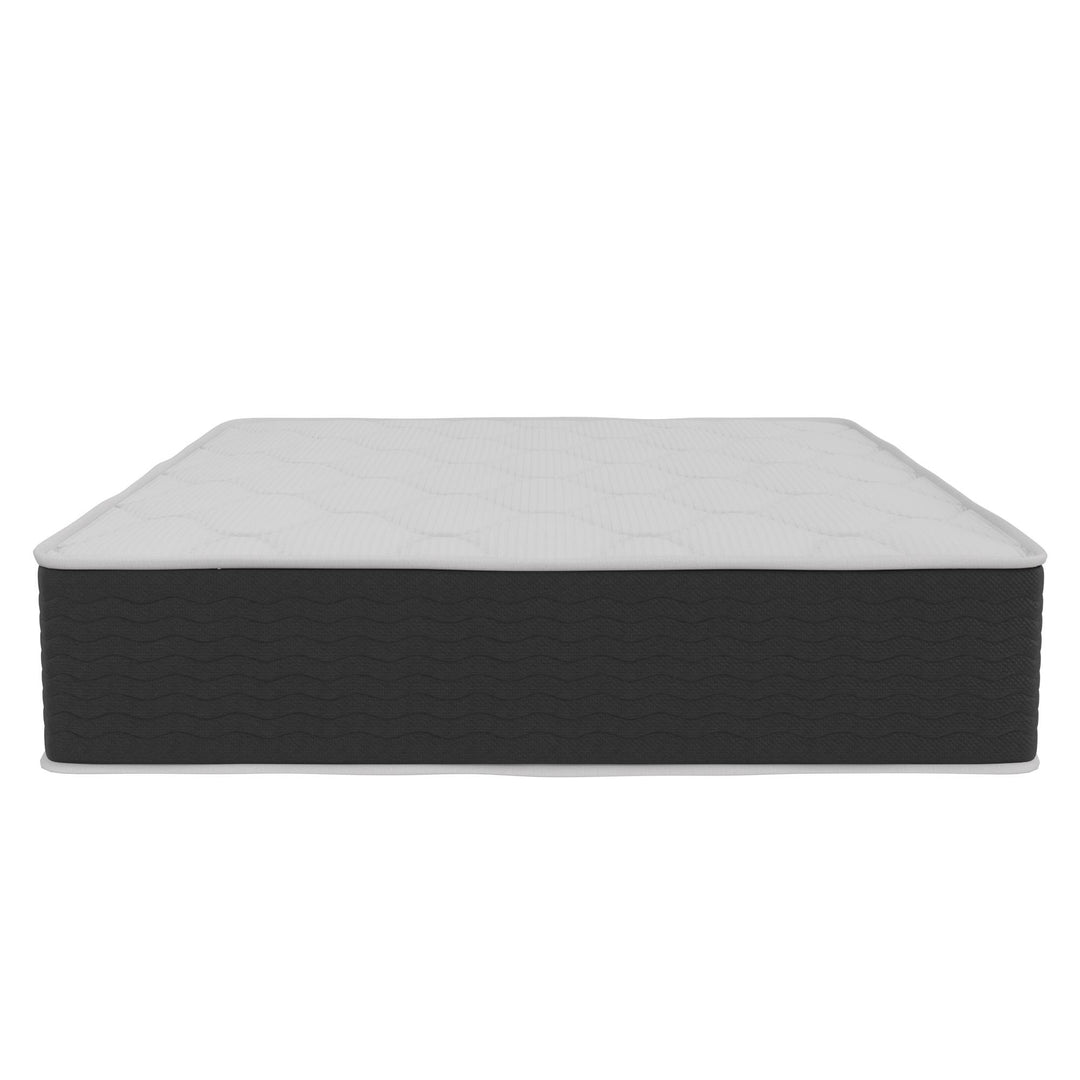 Vitality 13 Inch Encased Coil with Charcoal Infused Memory Foam Hybrid Mattress - White - Queen