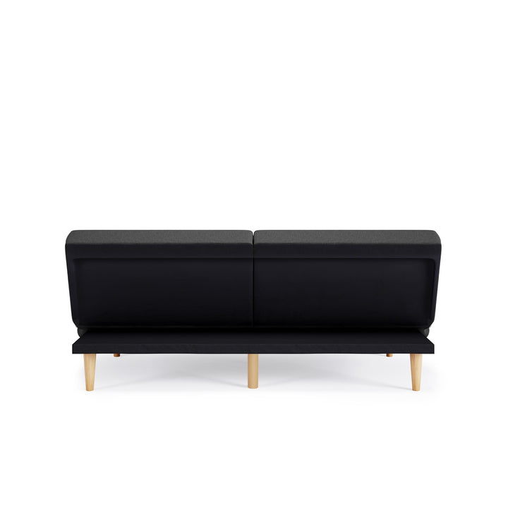 Sleek upholstered futon - Dark Gray