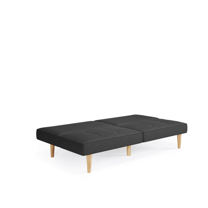 Stylish upholstered futon - Dark Gray